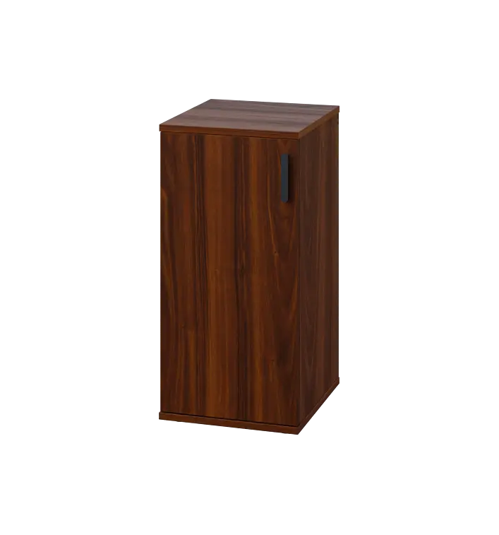 LN 2 - 3D kancelářská skříň, 1-dveřová, levá, 750x360x400, ořech královský